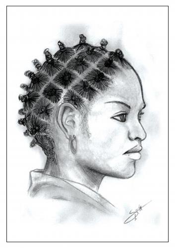 Cartoon: Negra Carapinha (medium) by Sebalopdel tagged seba,sebalopdel,africana,negra,carapinha,angola,luanda,tranca