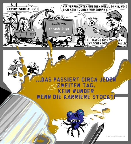 Cartoon: smalltown 3 von 3 (medium) by nootoon tagged smalltown,ilmenau,nootoon,comic