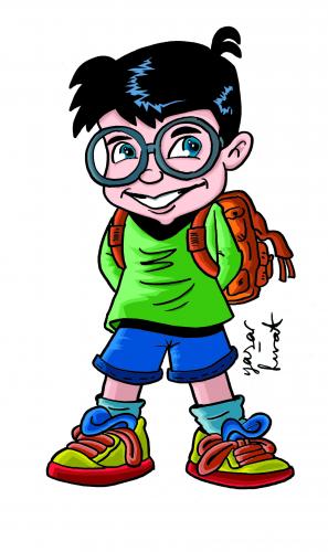 Cartoon: hero (medium) by komikadam tagged renkli