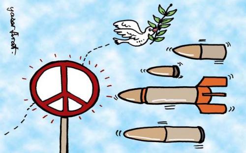 Cartoon: peace (medium) by komikadam tagged peace