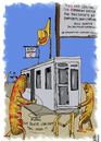 Cartoon: Currywurst (small) by Dadaphil tagged currywurst,berlin,saussage,checkpoint,charlie,roster