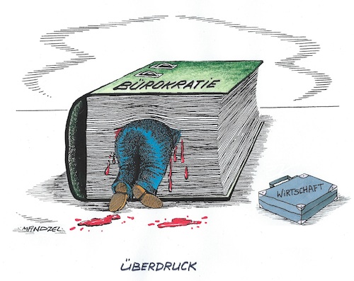 Cartoon: Alles erledigt ! (medium) by mandzel tagged deutschland,bürokratie,wirtschaft,finanzen,stillstand,deutschland,bürokratie,wirtschaft,finanzen,stillstand