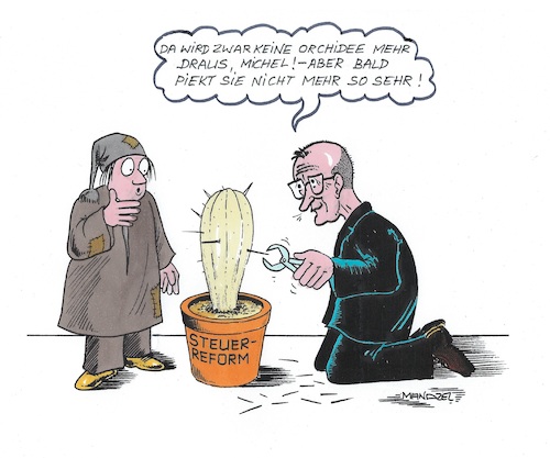Cartoon: Die Regierung ist bemüht... (medium) by mandzel tagged regierung,merz,deutschland,reformen,politik,regierung,merz,deutschland,reformen,politik