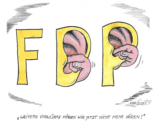 Cartoon: FDP (medium) by mandzel tagged deutschland,parteien,ampel,fdp,lindner,regierungsaustritt,deutschland,parteien,ampel,fdp,lindner,regierungsaustritt