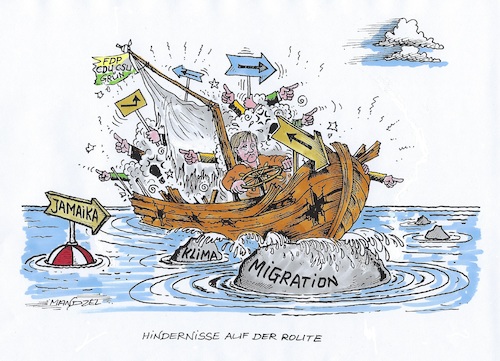 Cartoon: Jamaika-Verhandlungen (medium) by mandzel tagged jamaika,koalitionsverhandlungen,klima,migranten,uneinigkeit,csu,grüne,cdu,fdp,jamaika,koalitionsverhandlungen,klima,migranten,uneinigkeit,csu,grüne,cdu,fdp