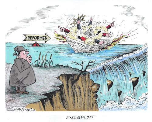 Cartoon: Jetzt gehts los... (medium) by mandzel tagged koalition,union,spd,politik,reformen,deutschland,koalition,union,spd,politik,reformen,deutschland
