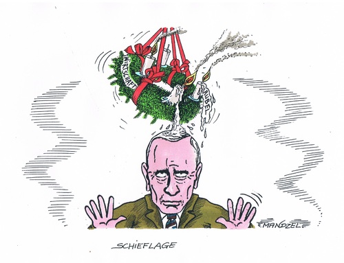 Cartoon: Russland vor der Pleite (medium) by mandzel tagged russland,wirtschaftskrise,sanktionen,rubelverfall,putin,russland,wirtschaftskrise,sanktionen,rubelverfall,putin