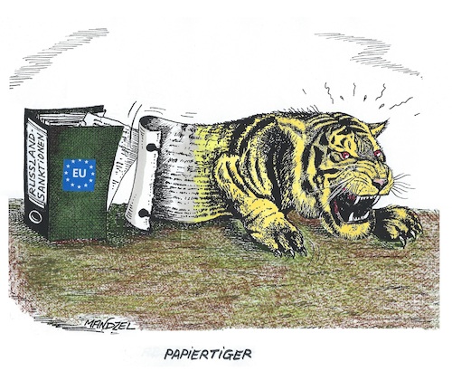 Cartoon: Sanktionen gegen Russland (medium) by mandzel tagged eu,russland,ukraine,putin,bedrohungen,sanktionen,eu,russland,ukraine,putin,bedrohungen,sanktionen