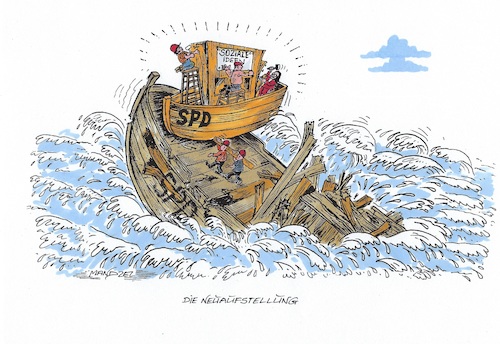 Cartoon: SPD besinnt sich auf Soziales (medium) by mandzel tagged spd,erneuerung,soziales,hartz,stimmenverluste,spd,erneuerung,soziales,hartz,stimmenverluste