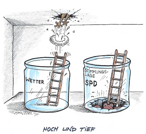 Wetter im Hoch SPD im Tief