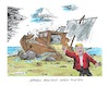 Cartoon: ... (small) by mandzel tagged deutschland,reformen,bas,rücktritt,koalition,auflösungserscheinungen,politik