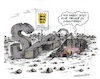 Cartoon: Absturz (small) by mandzel tagged spd,cdu,grüne,landtagswahl