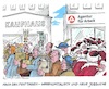 Cartoon: Alle Jahre wieder lange Schlange (small) by mandzel tagged weihnachten,jobsuche,warenumtausch,weihnachtsmänner,arbeitsagentur