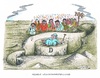 Cartoon: Armutseinwanderung erschweren (small) by mandzel tagged armutseinwanderer,deutschland,michel,südeuropäer