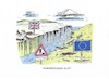 Cartoon: Brexit-Verhandlungen (small) by mandzel tagged brexit,johnson,verhandlungen,großbritannien,eu,kluft
