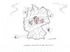 Cartoon: Corona-Lockerung erwünscht (small) by mandzel tagged corona,pandemie,panik,chaos,hysterie,klopapier,isolation