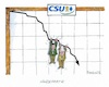Cartoon: CSU-Umfragewerte (small) by mandzel tagged csu,söder,seehofer,umfragewerte,bayern,wählergunst