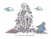 Cartoon: Das Denkmal Hoeneß zerbrökelt (small) by mandzel tagged hoeneß,denkmal,geld,zerfall