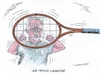 Cartoon: Das Gitter vor Augen (small) by mandzel tagged boris,becker,tennis,insolvenzverschleppung,gefängnis