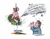 Cartoon: Der Adventskranz häng schief (small) by mandzel tagged cdu,parteitag,uneinigkeit,schieflage,jede,menge,qualm