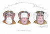 Cartoon: Die 3 Corona-Affen (small) by mandzel tagged corona,pandemie,panik,chaos,hysterie,mundschutz