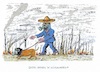 Cartoon: Feuer im Amazonasbecken (small) by mandzel tagged regenwald,feuer,klima,umwelt,brandstiftungen,sauerstoffnot