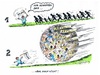 Cartoon: Flüchtlingskrise (small) by mandzel tagged flüchtlinge,merkel,asyl,vielzahl,flüchtlingslawine