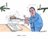 Cartoon: Gabriel verzweifelt an der Basis (small) by mandzel tagged spd,basis,gabriel,nussknacker,koalitionsvertrag