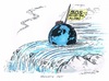 Cartoon: Klimawandel (small) by mandzel tagged klimakatastrophe,erdkugel,abgrund