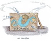 Cartoon: Lauterbach in der Kritik (small) by mandzel tagged lauterbach,reformen,krankenhäuser,pflege,kritik