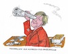 Cartoon: Merkels Ministerliste (small) by mandzel tagged merkel,groko,cdu,ministerliste,aufbruch,erneuerung