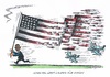 Cartoon: Obama zeigt Flagge (small) by mandzel tagged syrien,obama,flagge,raketen,giftgas