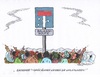 Cartoon: Sackgasse - na und ? (small) by mandzel tagged flüchtlinge,umgehung,balkanroute,sackgasse,deutschland,unaufhaltsamkeit