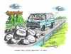 Cartoon: Schwierige Regierungsbildung (small) by mandzel tagged koalitionsbildung,union,spd,hindernisse,schleichtempo