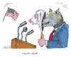 Cartoon: Trump hat Kreide gefressen (small) by mandzel tagged trump amerika rednerpult