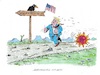 Cartoon: Trump und Corona (small) by mandzel tagged corona,trump,usa,wahlkampf,pandemie,panik,chaos,hysterie