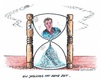 Cartoon: Wowereits Zeit läuft ab (small) by mandzel tagged wowereit,rücktritt,berlin