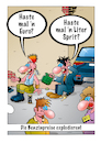 Cartoon: Spritpreis (small) by stefanbayer tagged benzin,sprit,energie,energiekrise,mobilität,betteln,punk,euro,verbrenner,inflation,krieg,stefanbayer,bay