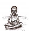 Cartoon: Hunger (small) by Mawi tagged hunger,kind,afrika,hilfe,waffen,politik,entwicklungshilfe