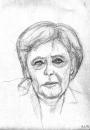 Cartoon: Skizze Merkel (small) by Mawi tagged skizze,merkel,politik,portrait