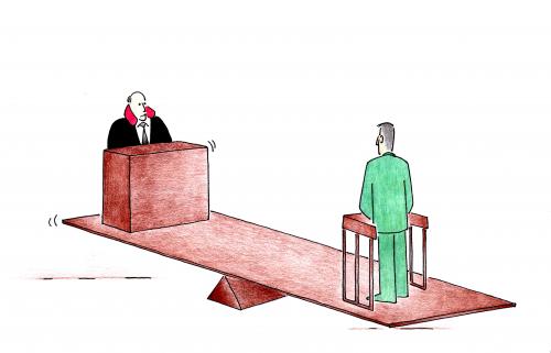 Cartoon: judgement (medium) by cemkoc tagged tribunal,judgement,court,judicial,judge,justice,ko,cem,karikatürleri,hukuk,cartoons,law,supreme,lex,jurisdiction,legal,gesetz,richter,adalet,hakim,mahkeme,robe,wig,defendant,prosecutor,koc,magistrate,judgeship