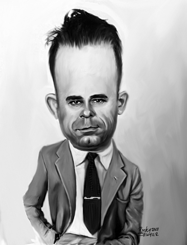 Cartoon: John Dillinger (medium) by rocksaw tagged john,dillinger