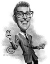 Cartoon: Buddy Holly (small) by rocksaw tagged caricature,buddy,holly