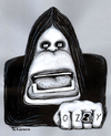 Cartoon: Ozzy Osbourne (small) by Tchavdar tagged black sabbath ozzy osbourne paranoid rock music