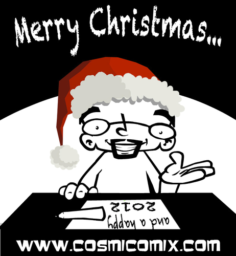 Cartoon: christmas greetings (medium) by cosmicomix tagged christmas,greetings