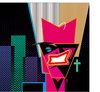 Cartoon: Billy Idol (small) by Michele Rocchetti tagged rock cyberpunk bily idol caricature music 80s neon city