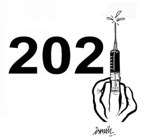 Cartoon: 2021 (medium) by ismail dogan tagged 2021