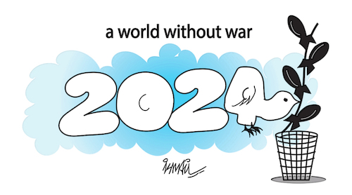 Cartoon: 2024 (medium) by ismail dogan tagged 2024