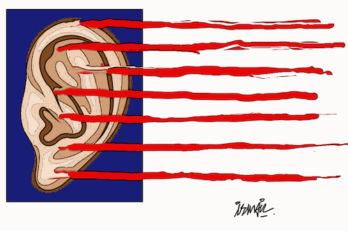 Cartoon: American flag (medium) by ismail dogan tagged american,flag