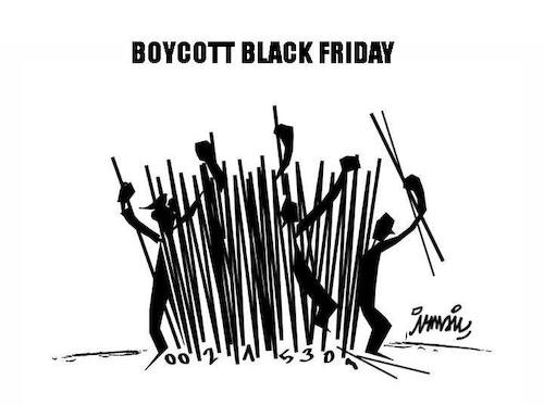 Cartoon: Boycott (medium) by ismail dogan tagged black,friday